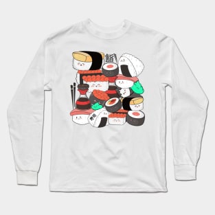 Kawaii Sushi Long Sleeve T-Shirt